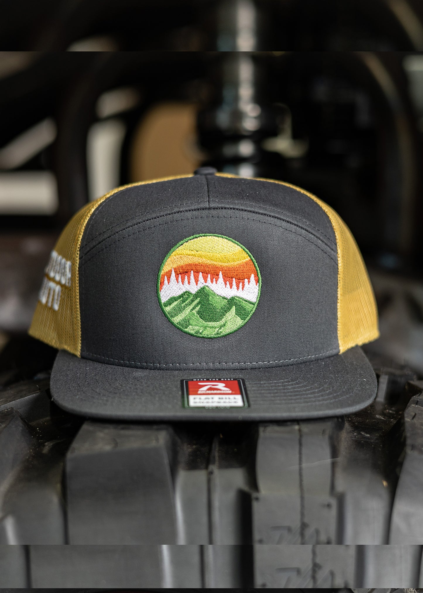 Charcoal and Old Gold Logo Hat