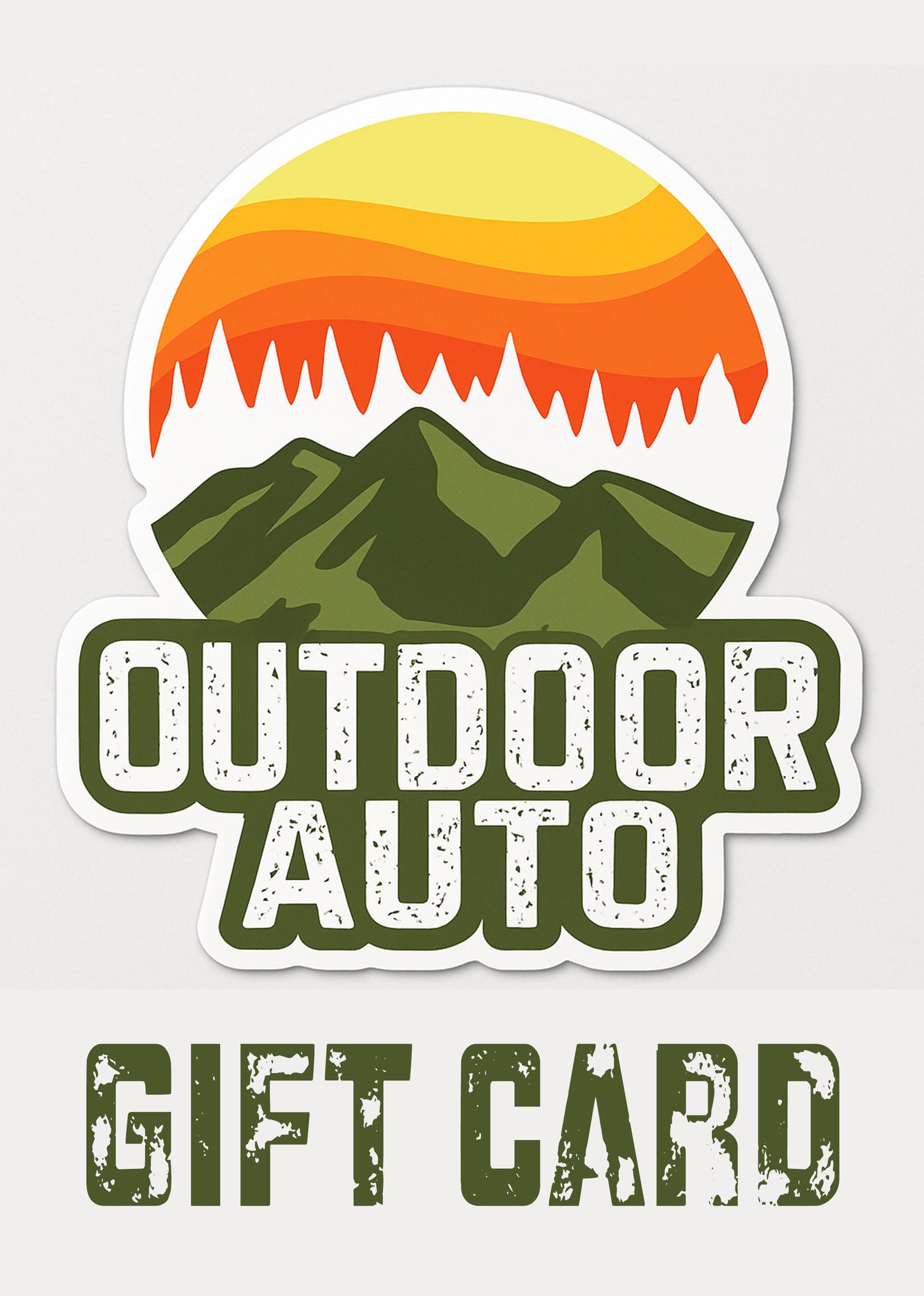Outdoor Auto Digital Gift Cards