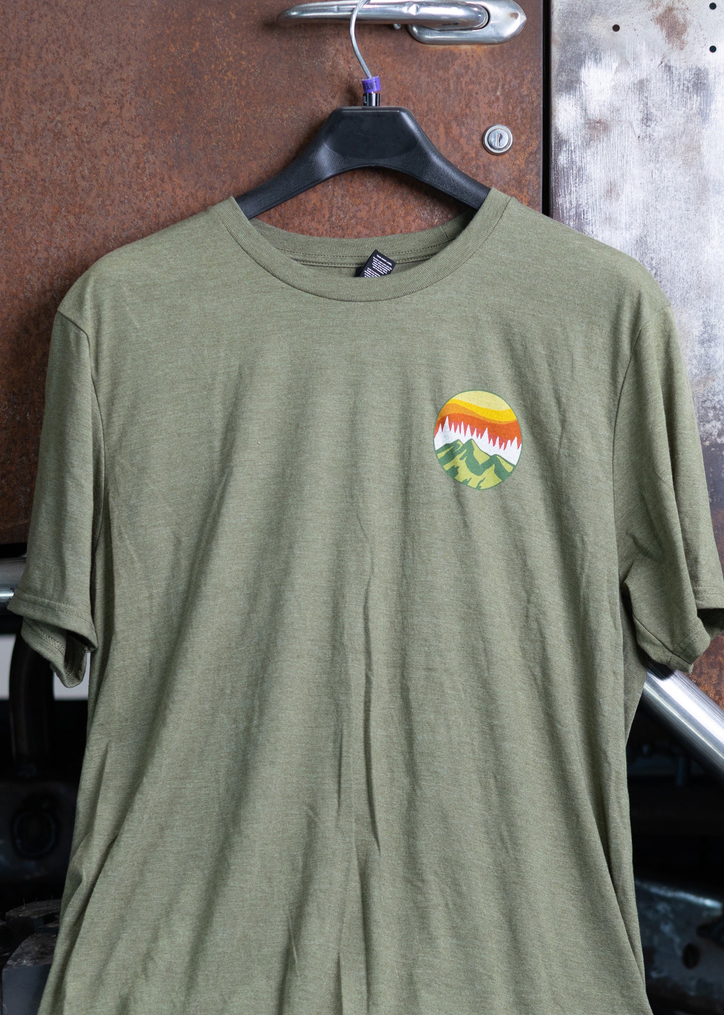 Military Green Logo Crew Tee