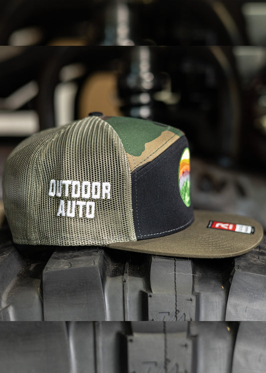 Camo and Black Logo Hat