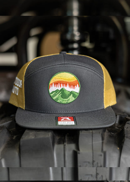 Charcoal and Old Gold Logo Hat