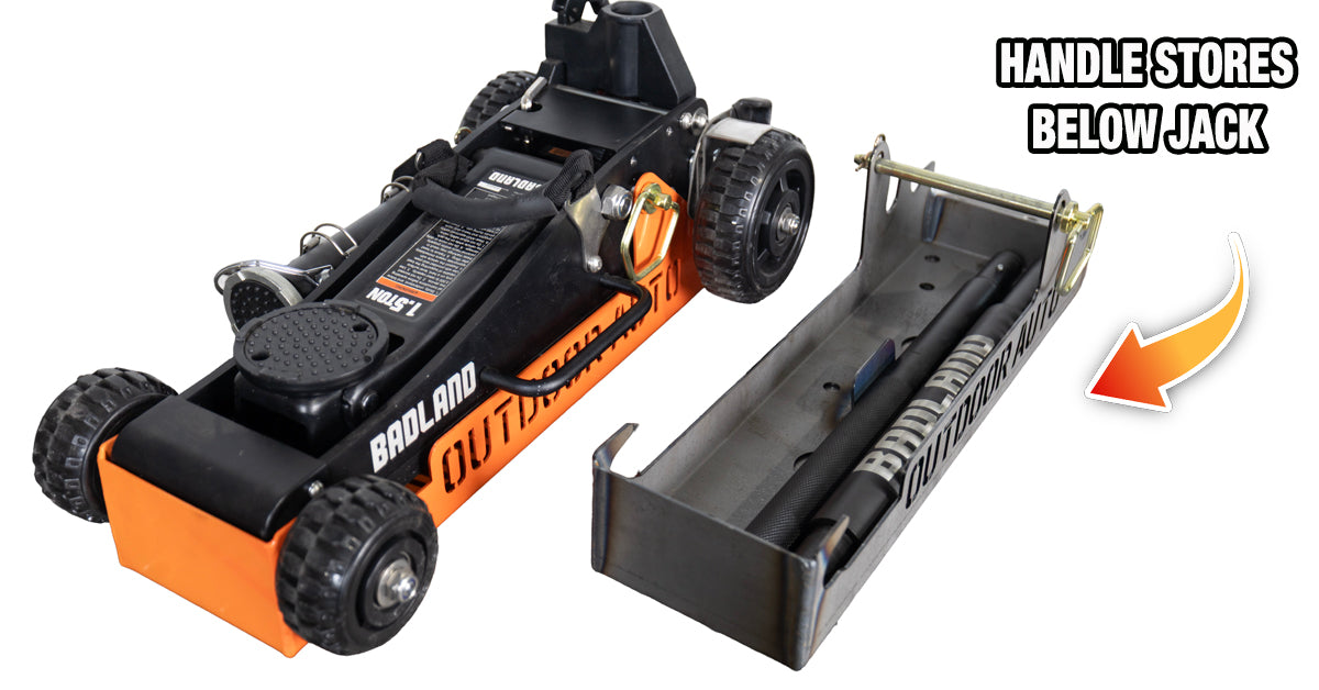 Off-Road Jack Mount for Harbor Freight Badlands 1.5 Ton Jack - Lockable