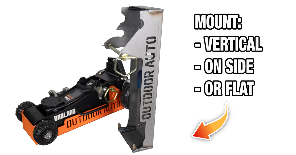 Off-Road Jack Mount for Harbor Freight Badlands 1.5 Ton Jack - Lockable
