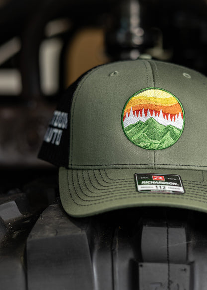 Olive and Black Logo Trucker Hat