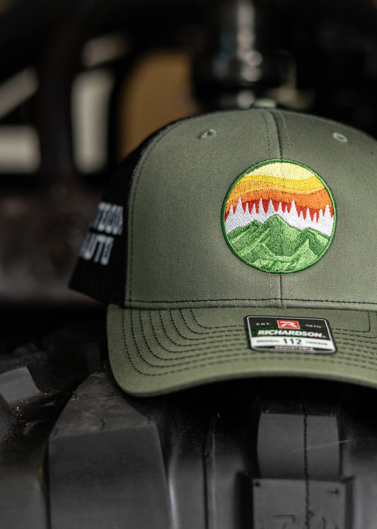 Olive and Black Logo Trucker Hat