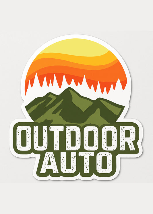Outdoor Auto Die Cut Logo Sticker