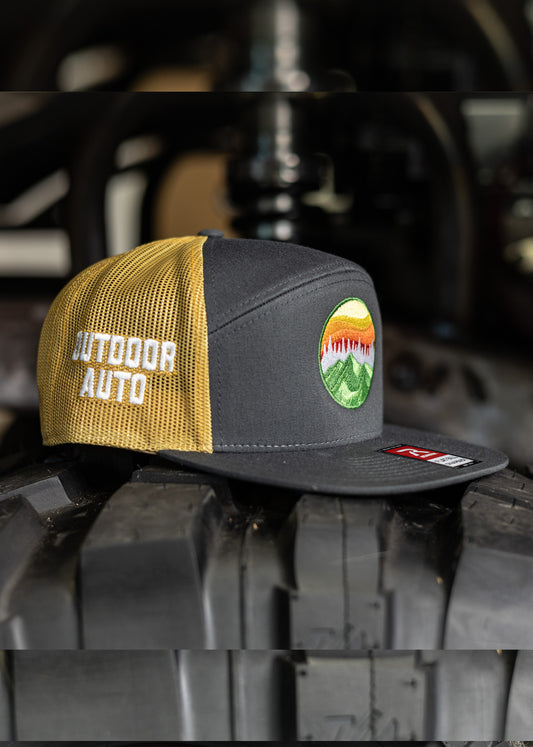 Charcoal and Old Gold Logo Hat
